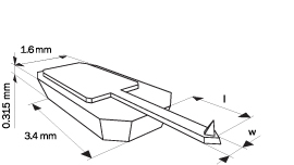 SEM image of tetrahedral tip cantilever (OMCL-AC160TS-)